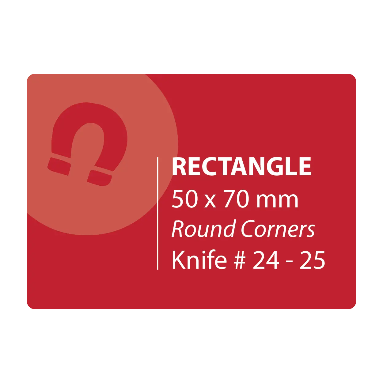 50mm x 70mm Round Corners