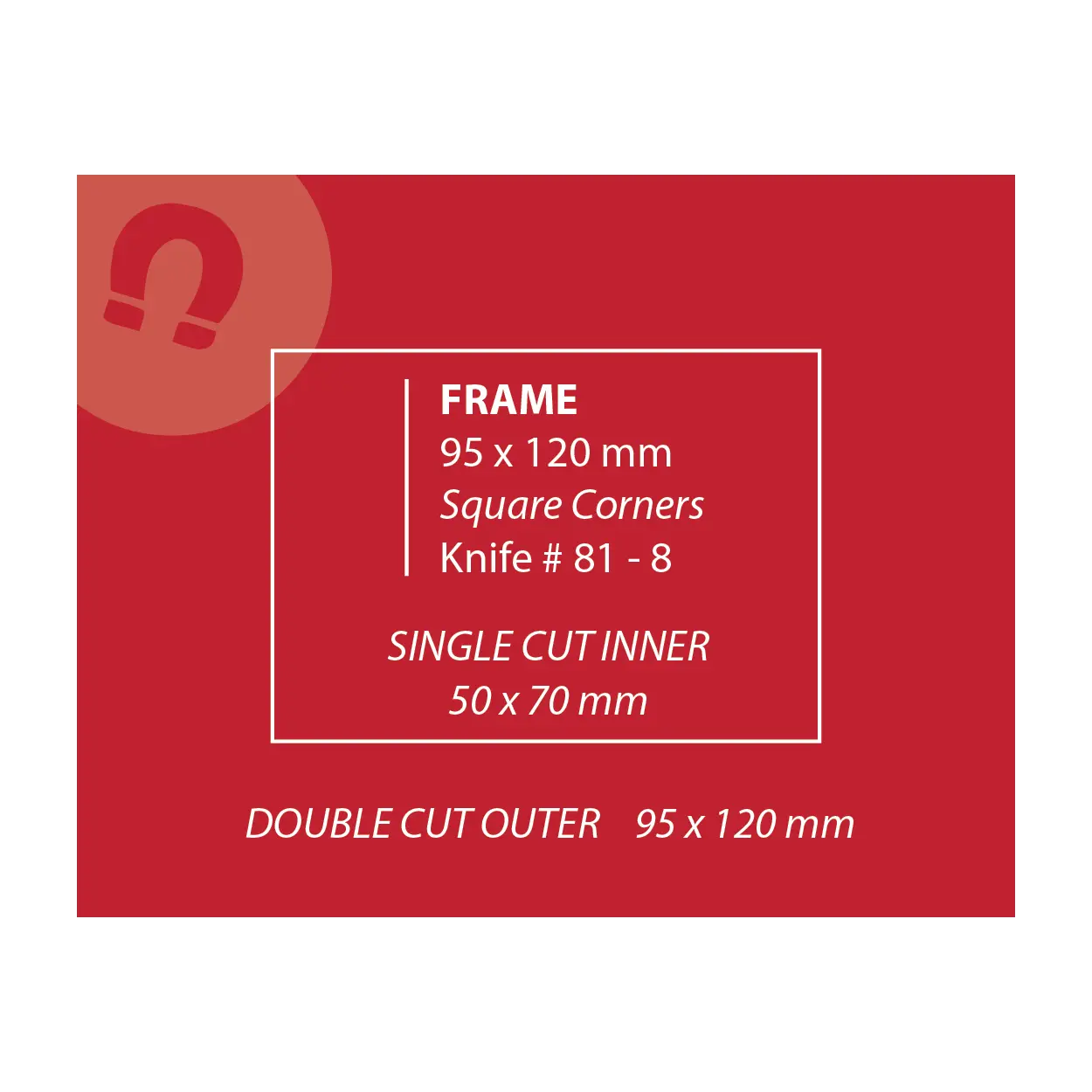 95 x 120 Photo Frame Fridge Magnets