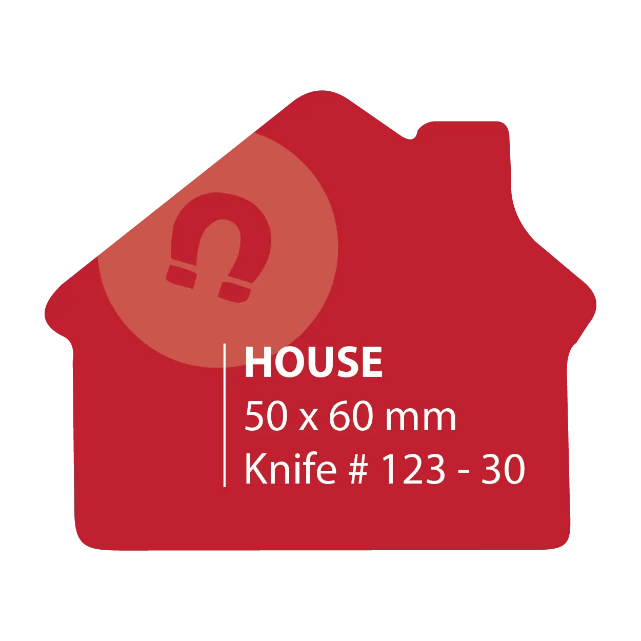 50 x 60 House Shape Fridge Magnets
