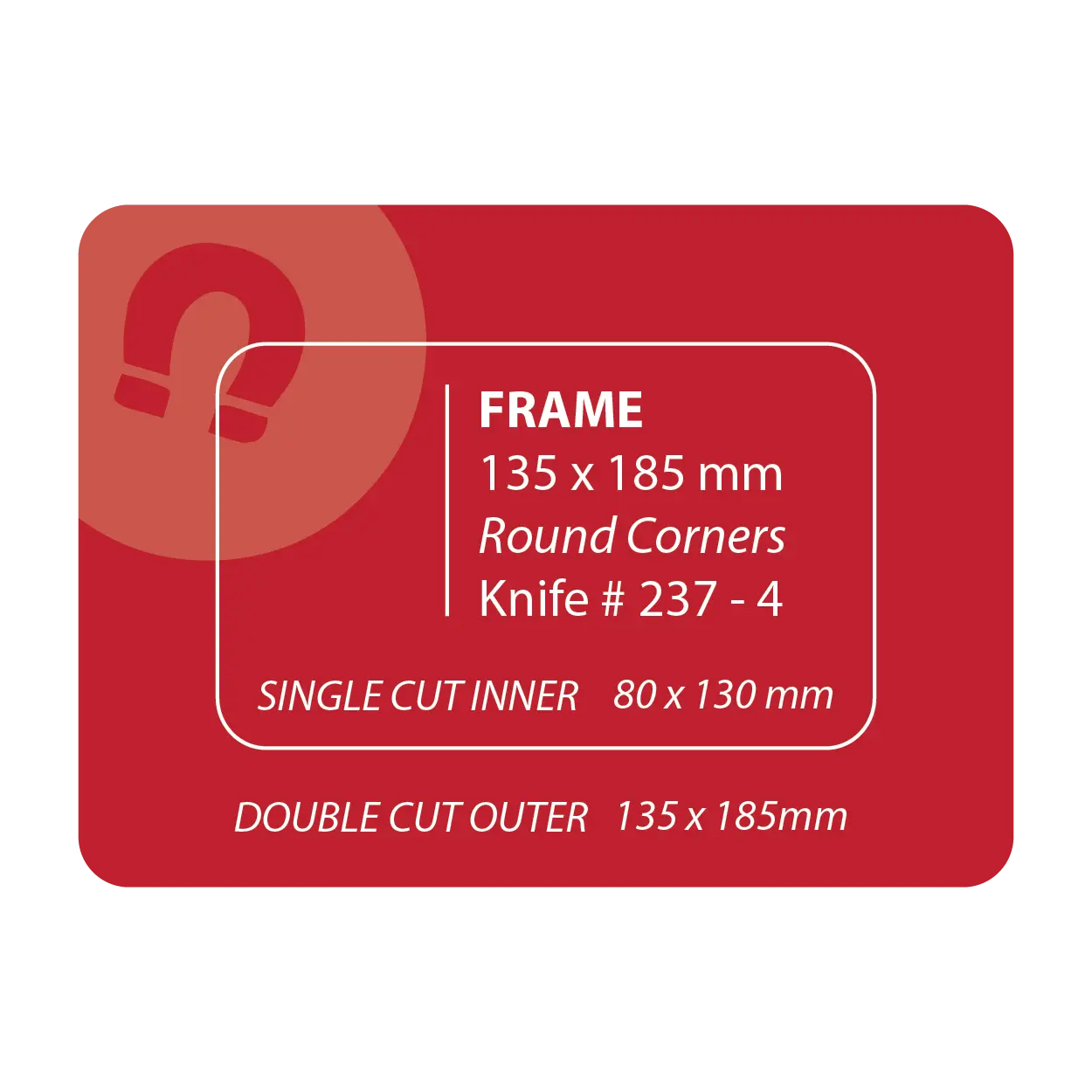 135 x 185 Photo Frame Fridge Magnets