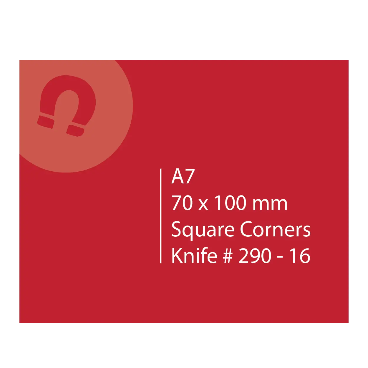70 x 100 Magnets Square Corners