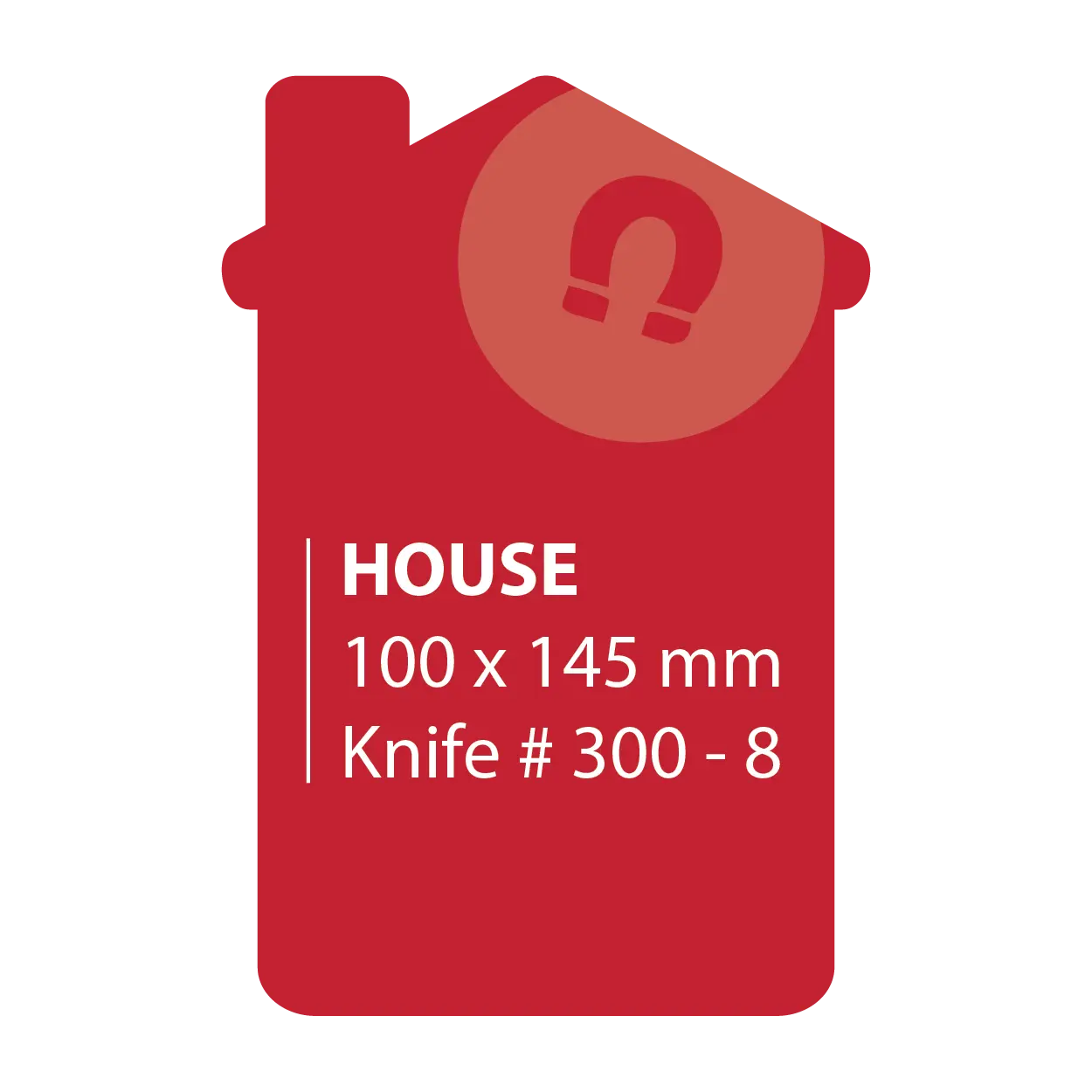 100 x 145 House Shape Fridge Magnets
