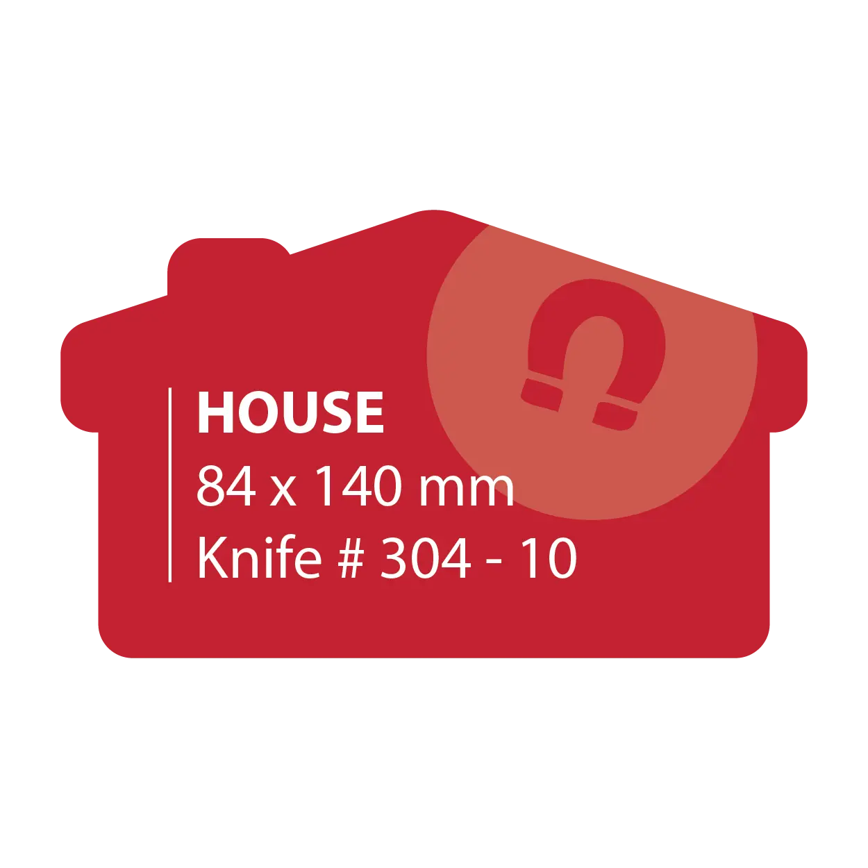 84 x 140 House Shape Fridge Magnets